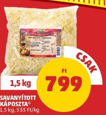 PENNY Savanyított káposzta 1.5kg ajánlat