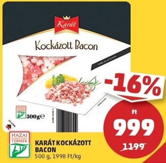 PENNY Karát kockázott bacon 500g ajánlat