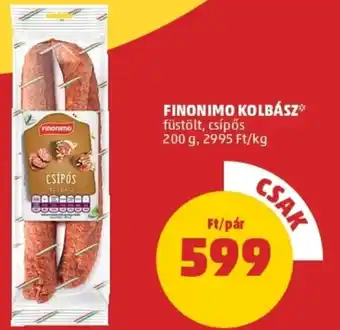 PENNY Finonimo kolbász 200g ajánlat