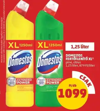PENNY Domestos fertőtlenítő xl 1.25l ajánlat