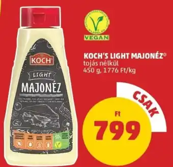 PENNY Koch's light majonéz 450g ajánlat