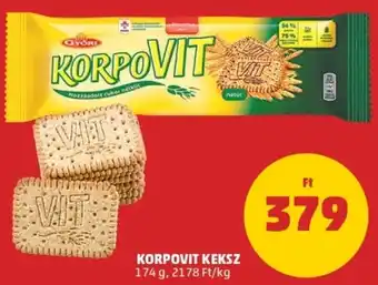 PENNY Győri korpovit keksz 174g ajánlat