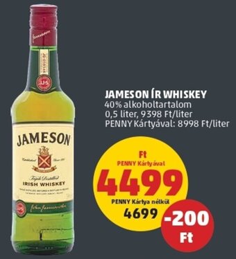 PENNY Jameson ír whiskey 0.5l ajánlat