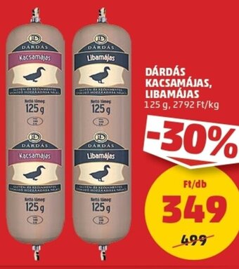 PENNY Dárdás kacsamájas libamájas 125g ajánlat
