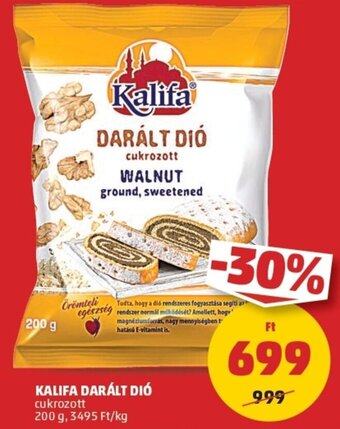 PENNY Kalifa darált dió 200g ajánlat