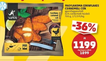 PENNY Fagylakoma cornflakes csirkemell csík 700g ajánlat