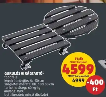 Gurulós virágtartó 1 db