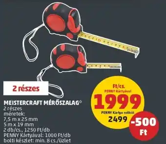 PENNY Meistercraft mérőszalag 2 db / cs ajánlat