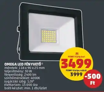 PENNY Omega led fényvető ajánlat