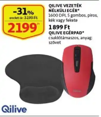 Auchan Qilive vezeték nélküli egér ajánlat