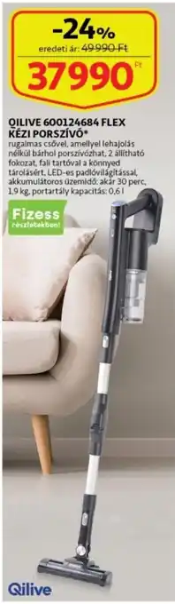 Auchan Qilive 600124684 flex kézi porszívó ajánlat