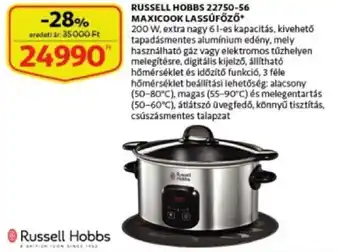 Auchan Russell hobbs 22750-56 maxicook lassúfőző 200w ajánlat