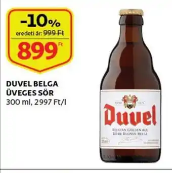 Auchan Duvel belga üveges sör 300ml ajánlat