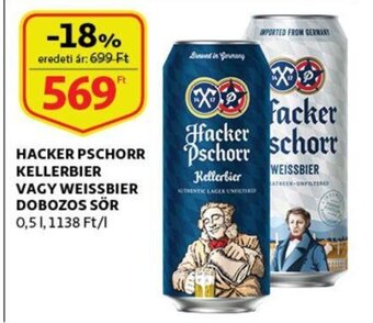 Hacker pschorr dobozos sör 0.5l