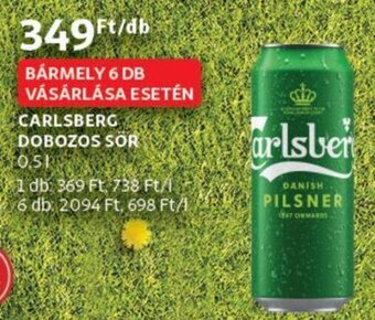 Auchan Carlsberg dobozos sör 0.5l ajánlat