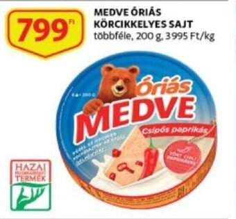 Auchan Medve óriás körcikkelyes sajt 200g ajánlat