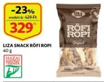 Auchan Liza snack röfi ropi 40g ajánlat