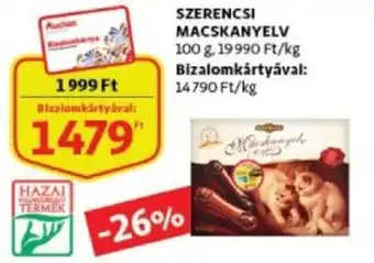 Auchan Szerencsi macskanyelv 100g ajánlat