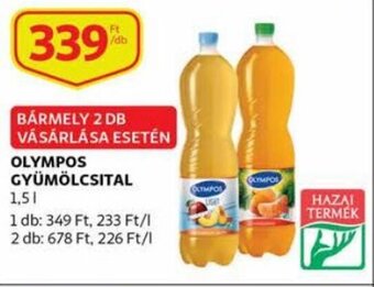 Auchan Olympos gyümölcsital 1.5l ajánlat
