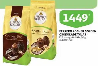 Auchan Ferrero rocher golden csokoládé tojás 90g ajánlat