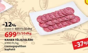 Auchan Kaiser Téliszalámi 10 dkg ajánlat