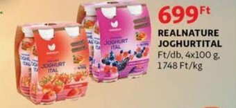 Auchan Realnature joghurtital 4 x 100 g ajánlat