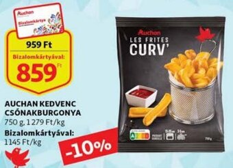 Auchan Auchan Kedvenc csónakburgonya 750 g ajánlat