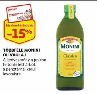 Auchan Többféle Monini olívaolaj ajánlat