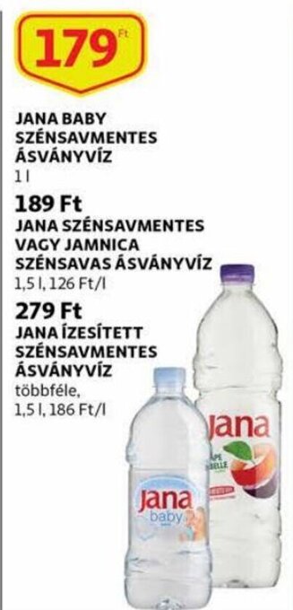 Auchan Jana Baby szénsavmentes ásványvíz 1 l ajánlat