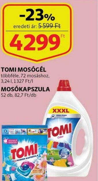 Auchan Tomi mosógél 3,24 l ajánlat