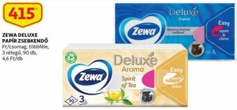 Auchan Zewa Deluxe papír zsebkendő 90 db ajánlat