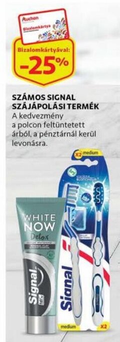Auchan Számos Signal szájápolási termék ajánlat