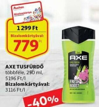 Auchan Axe Tusfürdő 250 ml ajánlat