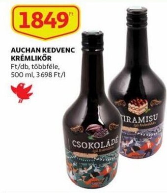 Auchan Auchan Kedvenc krémlikőr 500 ml ajánlat