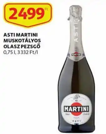 Auchan Asti Martini muskotályos olasz pezsgő 0,75 l ajánlat