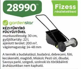 Auchan Kézi Fűnyíró fűgyűjtővel 1 db ajánlat