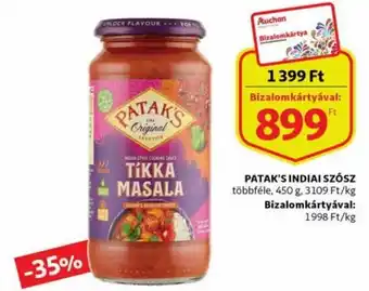 Patak's indiai szósz 450 g