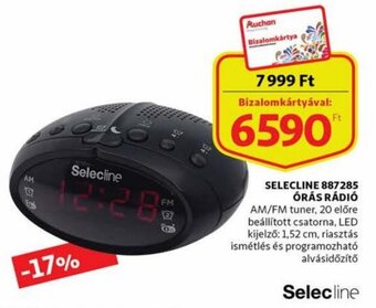 Auchan Selecline 887285 órás rádió 1 db ajánlat