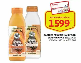 Auchan Garnier Fructis hair food sampon vagy balzsam 350 ml ajánlat