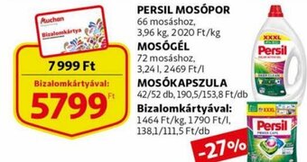 Auchan Persil Mosópor 3,96 kg ajánlat