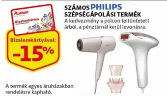 Auchan Számos Philips szépségápolási termék ajánlat