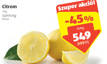 ALDI Citrom 1kg ajánlat