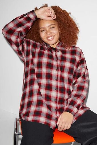 Clockhouse - blouse - check