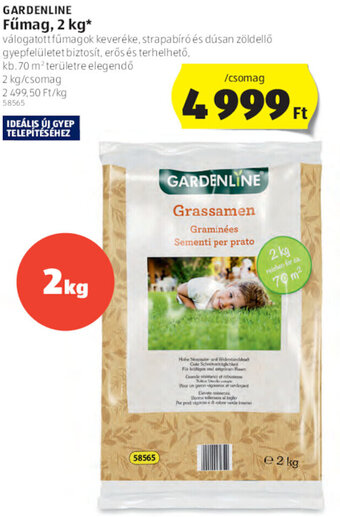 ALDI Gardenline Fűmag 2 kg ajánlat