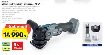 ALDI Ferrex Akkus multifunkciós szerszám 20 v 1 db ajánlat