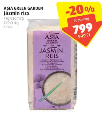 ALDI Asia Green Garden Jázmin rizs 1 kg ajánlat