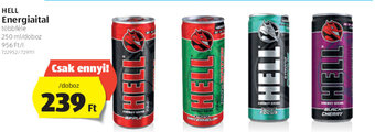 ALDI Hell energiaital 250ml ajánlat