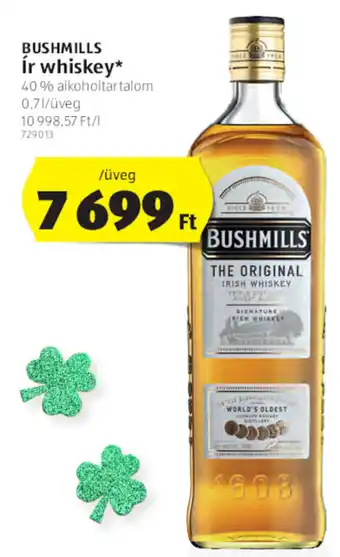 Bushmills Ír whiskey 40% 0,7 l