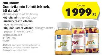 ALDI Multinorm Gumivitamin felnőtteknek 60 db ajánlat