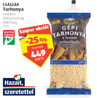 ALDI Császár Tarhonya 500 g ajánlat
